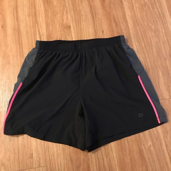 GapFit DriFit Black and Pink Athletic Shorts - Picture 2 of 5